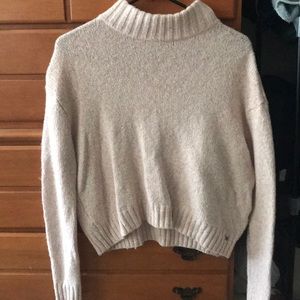 Cropped turtleneck sweater